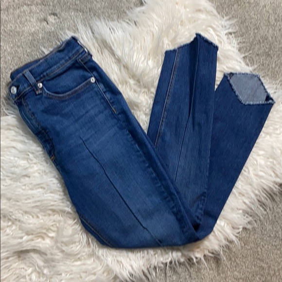 SALE Rag & bone 27 high rise ankle skinny, seam - Picture 1 of 5